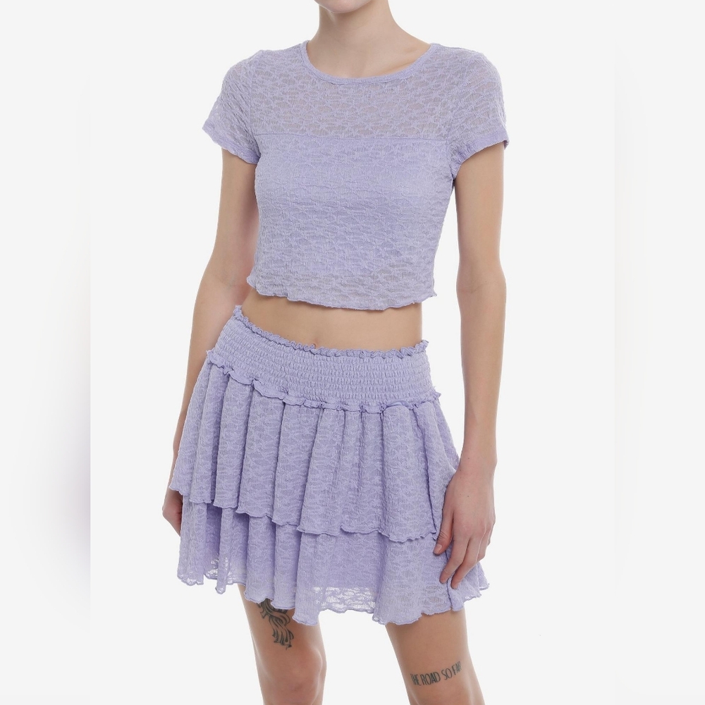 Lavender Tiered Skirt